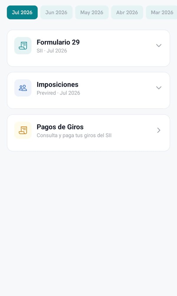 Declarar: Formulario 29, imposiciones Previred y pago de giros del SII